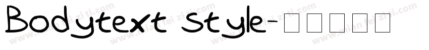Bodytext style字体转换